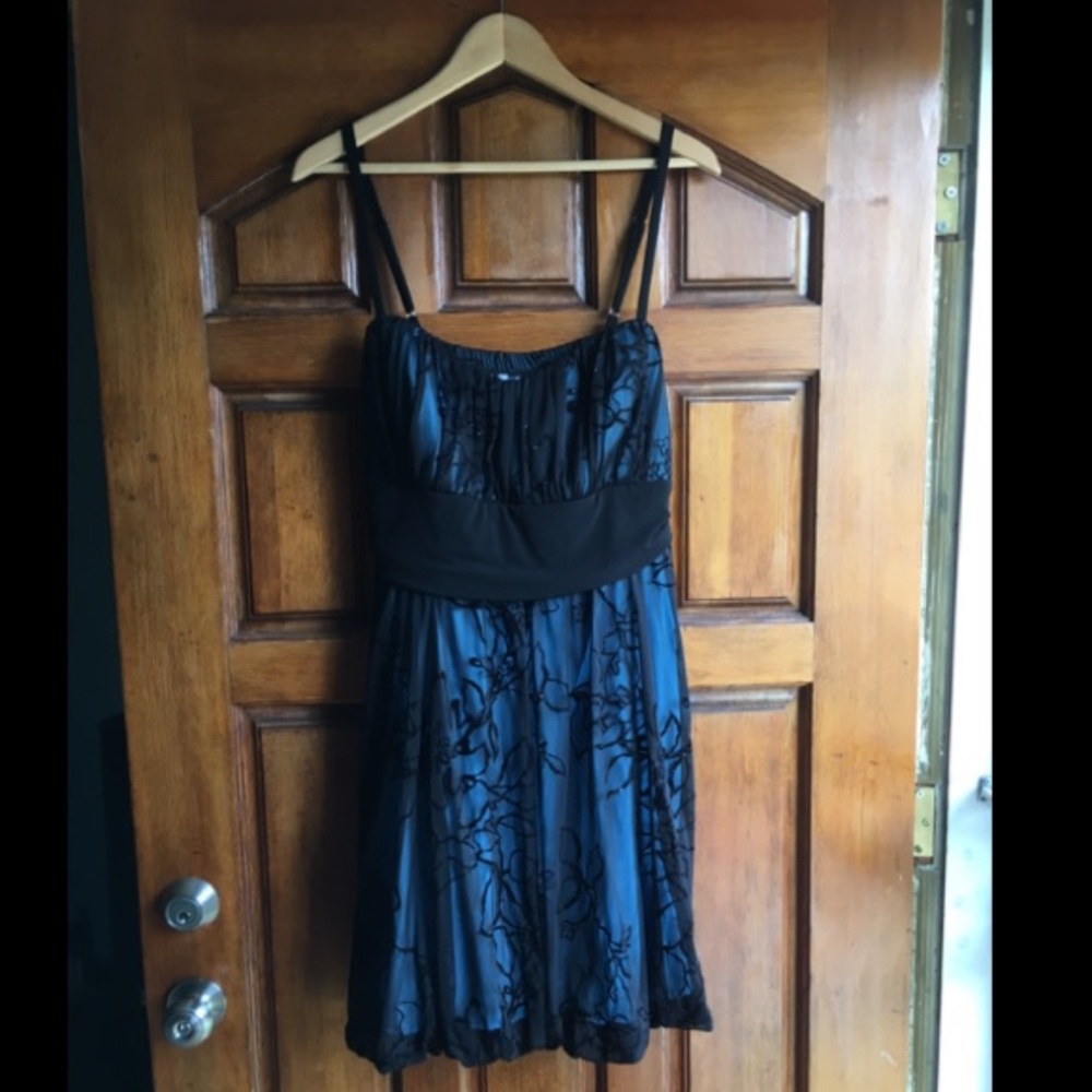 blue party dress